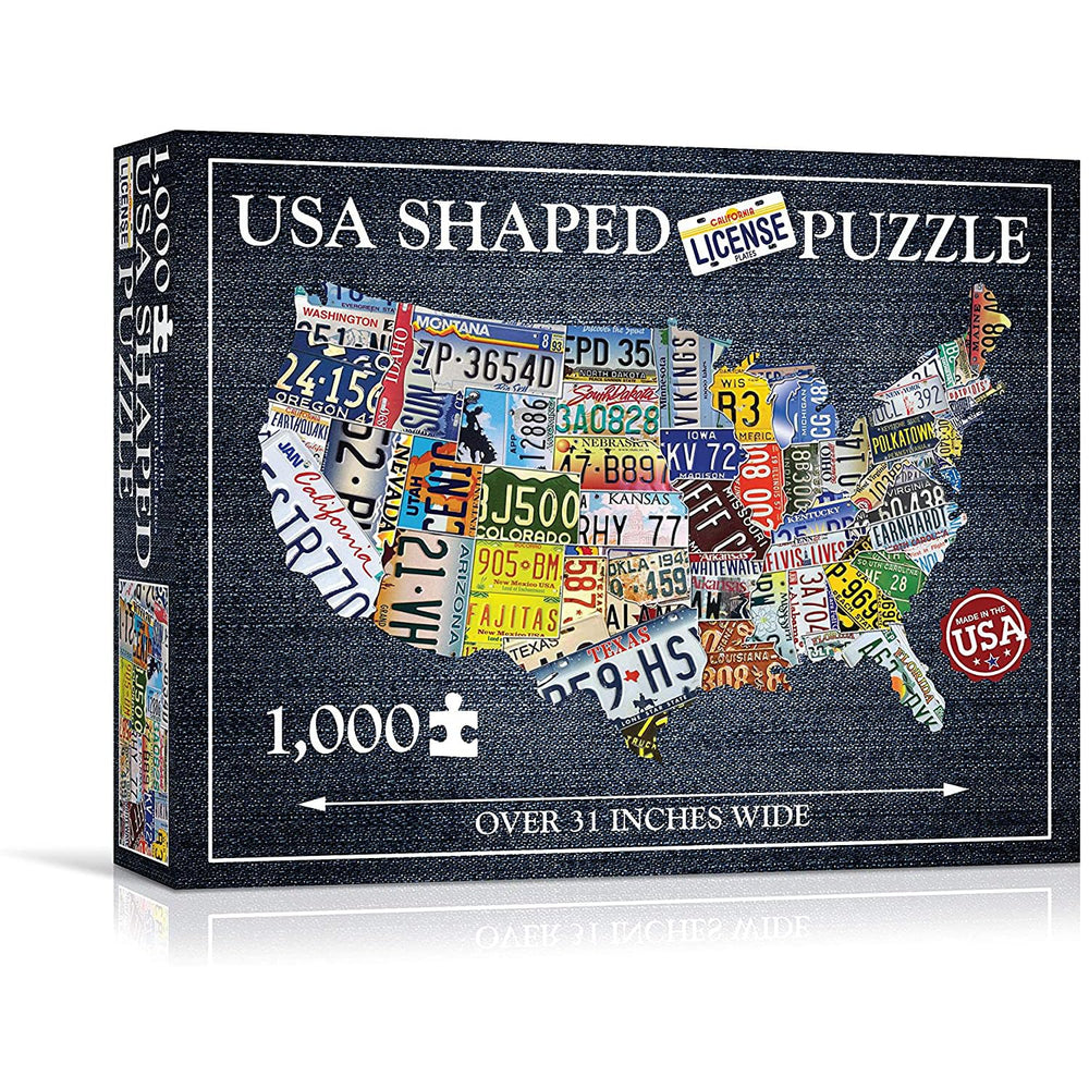 TDC Games unique USA shape adds novelty to a shared puzzle session.