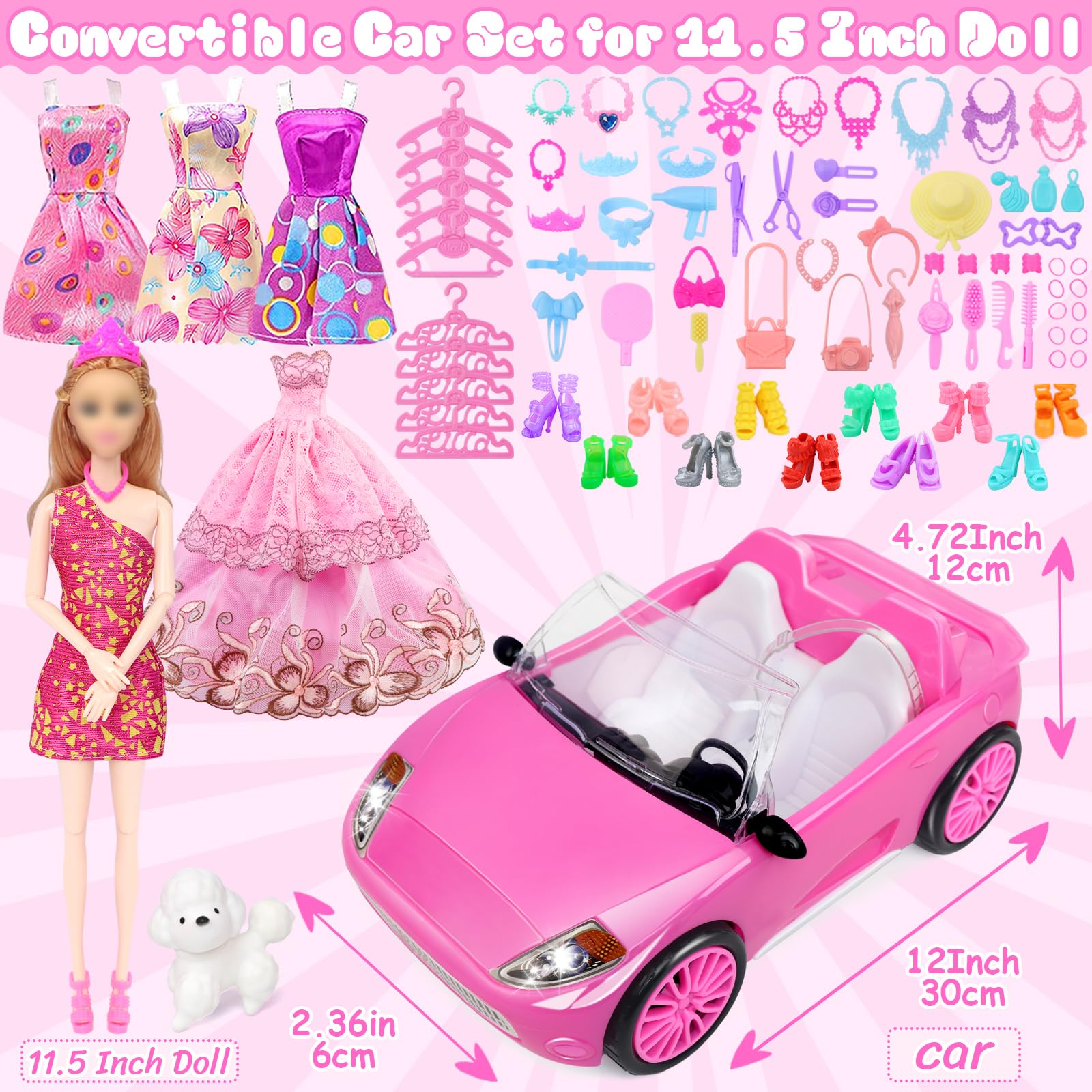 TDDS9 fancy dress for 11.5-inch dolls sparks imaginative fashion plays