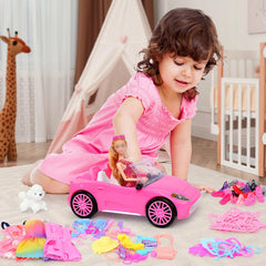 TDDS9 mini hangers and shoes organize dress-up items neatly