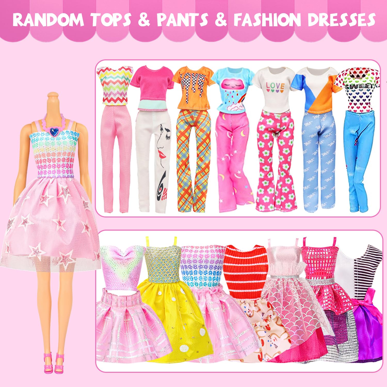 TDDS9 swimwear pieces for 11.5-inch dolls' summer outfits