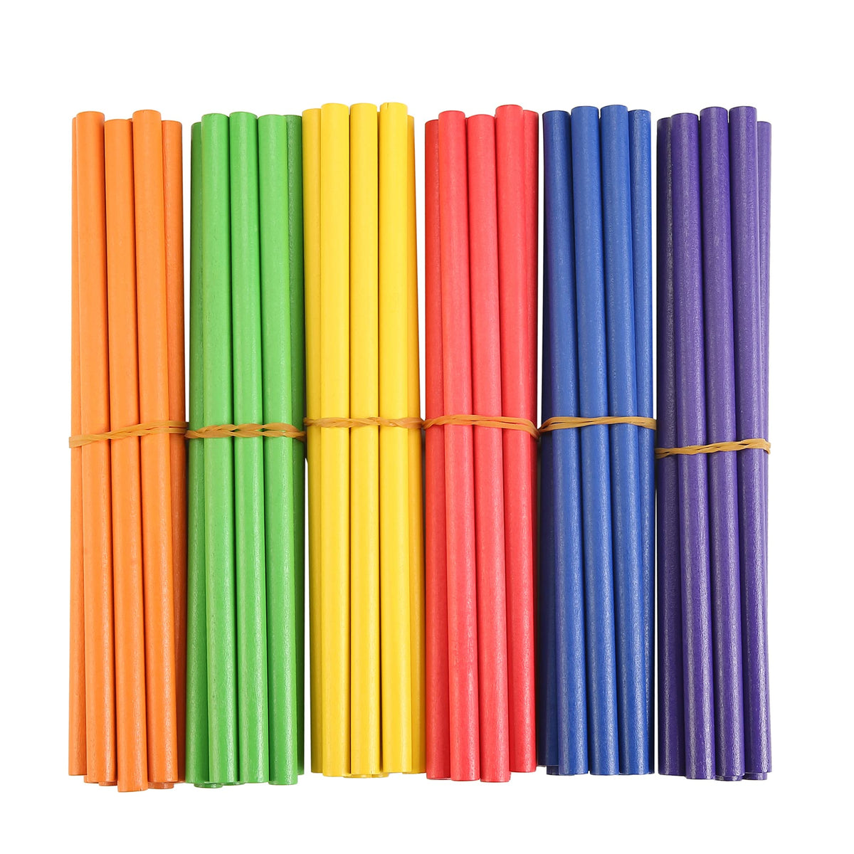 TDOCK rhythm sticks set of 60-piece set in bright colors for group play.