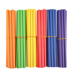 TDOCK rhythm sticks set of 60-piece set in bright colors for group play.