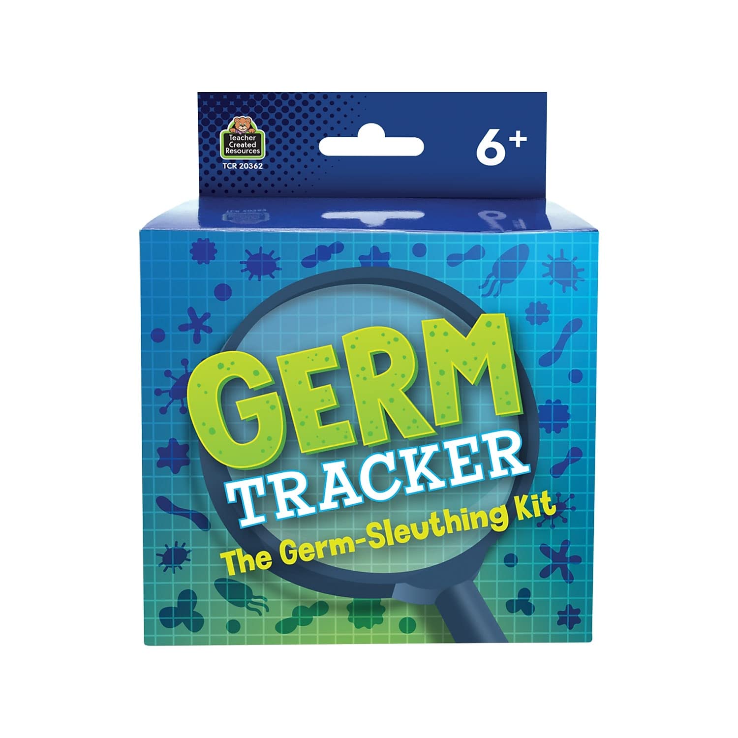 Teacher Created Resources glow powder shows transfer paths in hygiene activity
