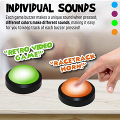 Teacher's Choice buzzer sound differences demo highlighting unique cues per player.