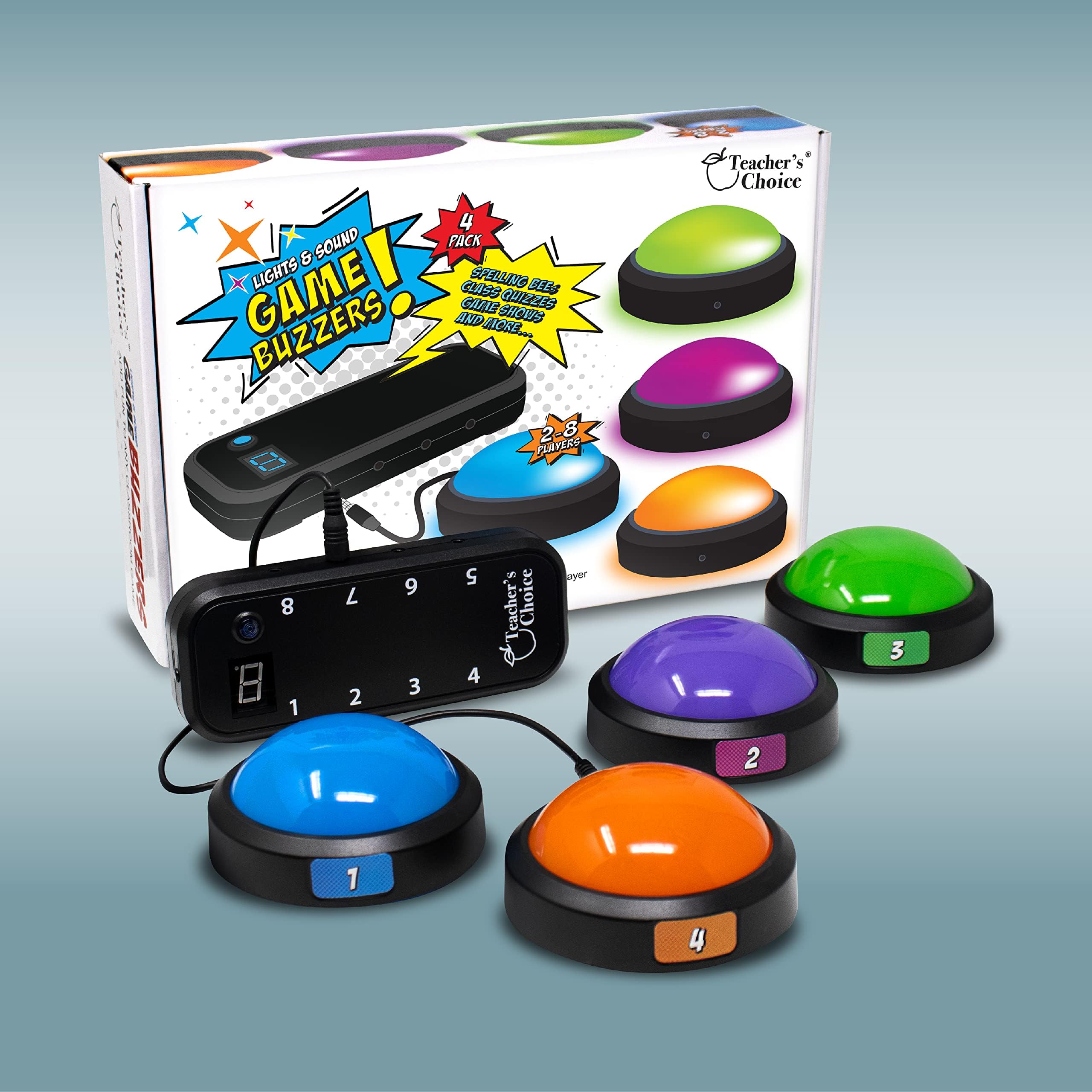 Teacher's Choice compact system fits easily on classroom tables for setup.
