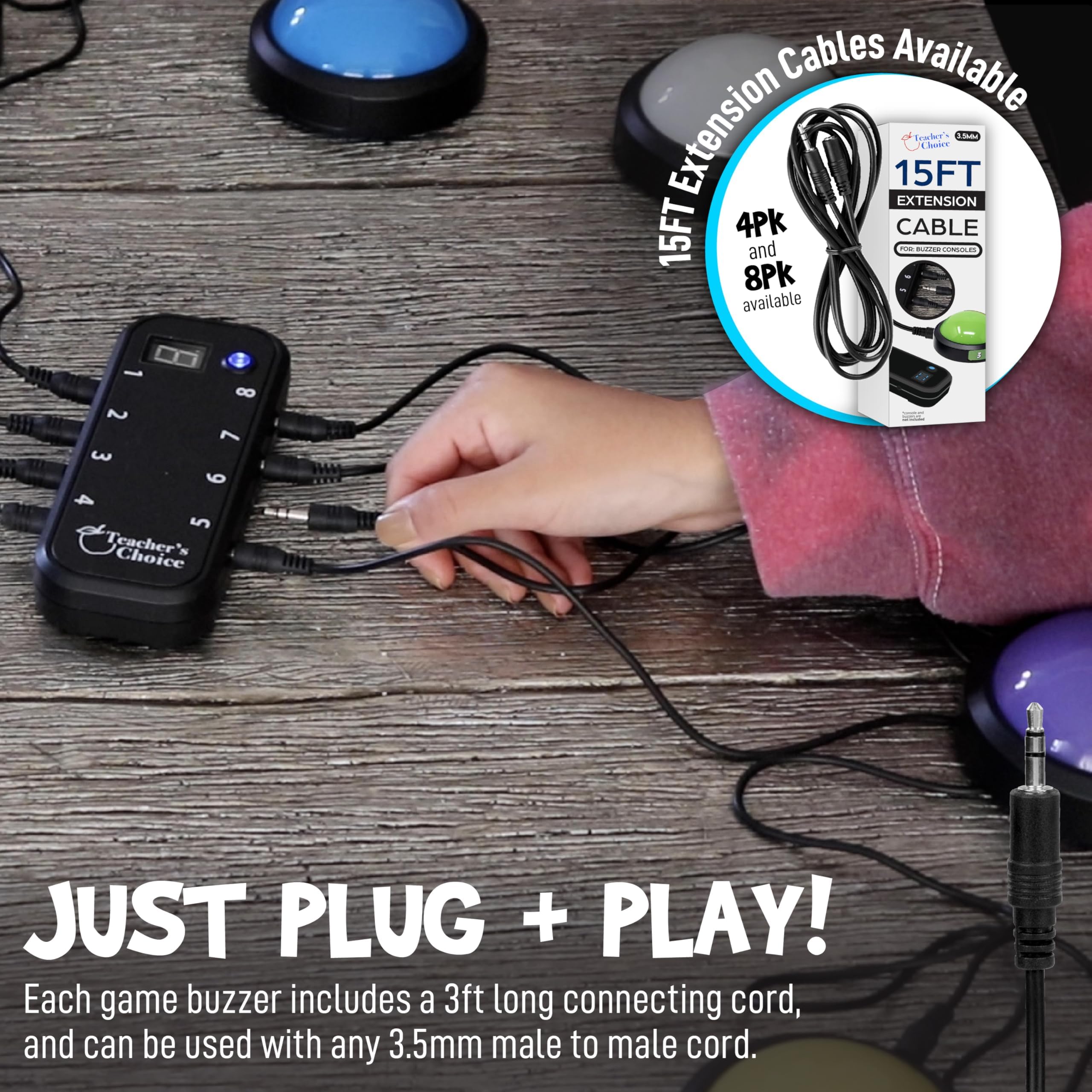 Teachers Choice Light Up Game Buzzer System ideal for trivia night events