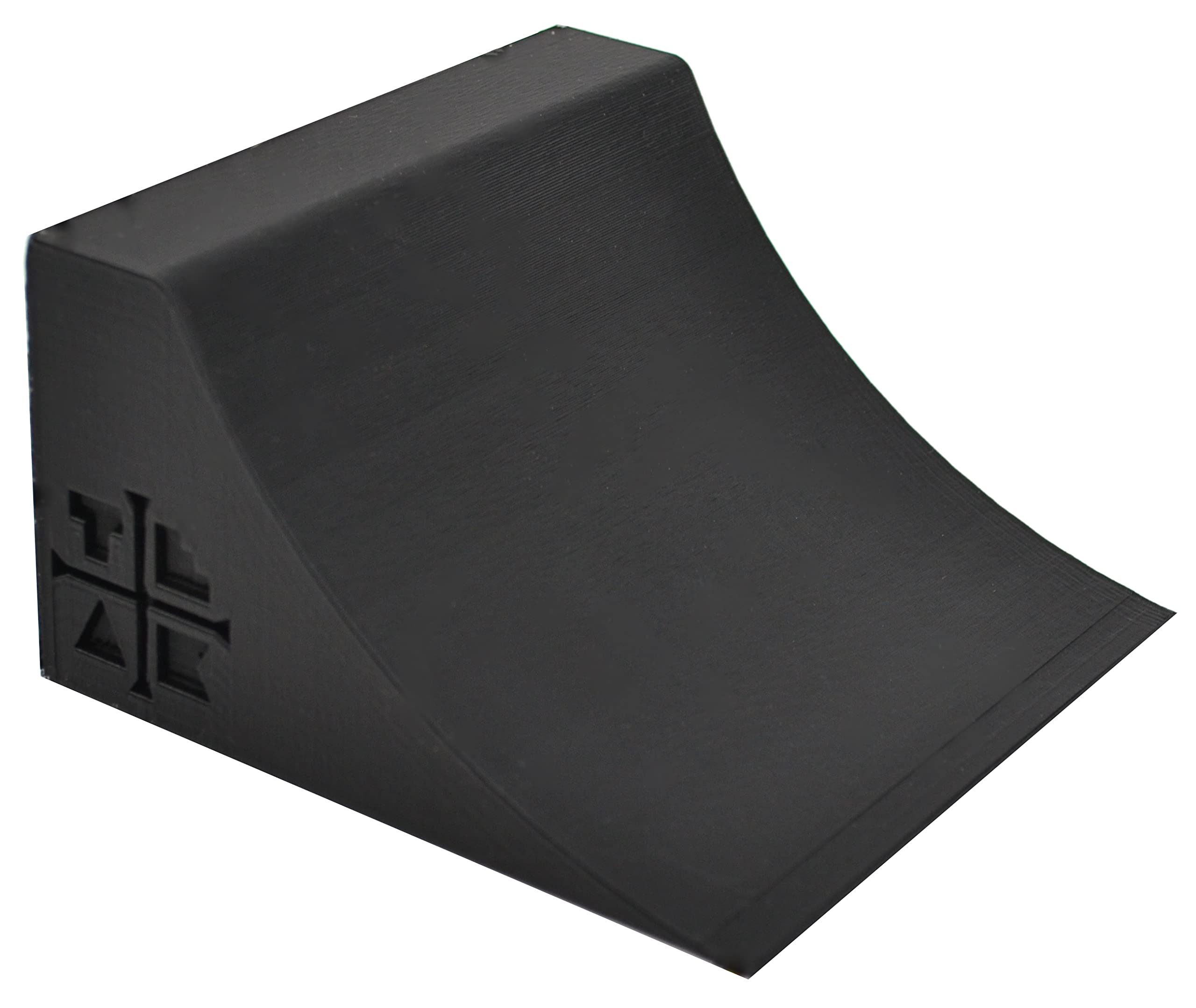Teak Tuning fingerboard quarter pipe 4x4x2-25 black for compact practice and mini park setups