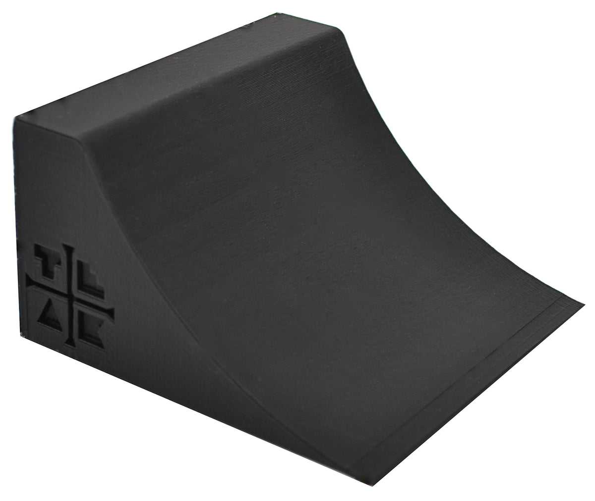 Teak Tuning fingerboard quarter pipe 4x4x2-25 black for compact practice and mini park setups