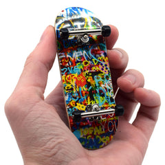 Teak Tuning Graffiti Wall deck close-up highlights durable Prolific Maple finish for smooth cruising.