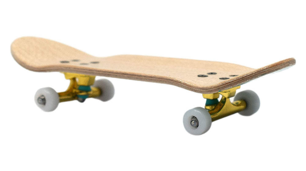 Teak Tuning Ultraspin wheels in white for smooth spins and speed.