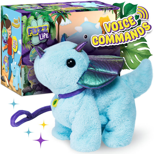 Team Power Trevor the baby triceratops dances on command for active play.