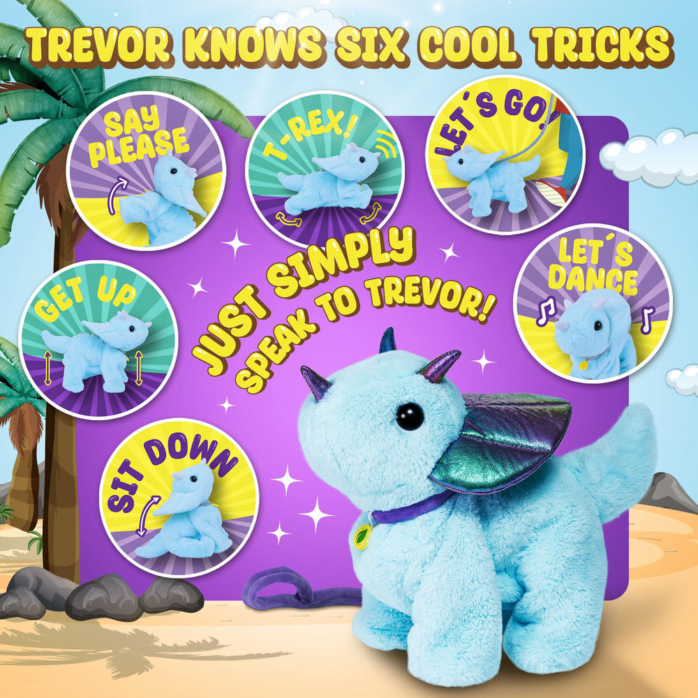 Team Power Trevor responds to voice commands for interactive storytelling and fun.