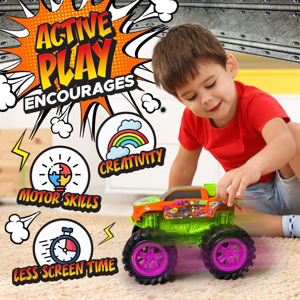 Team Power 8.7-inch monster truck is easy for small hands to grip