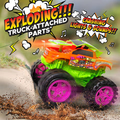 Team Power front wheels trigger dramatic crash action in a race showdown