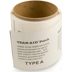 TEAR-AID see-through patch blends with colors while repairing.