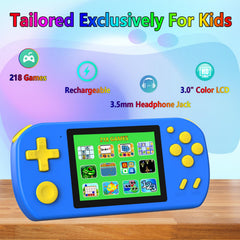 TEBIYOU handheld games offer 218 classic titles for varied play styles.