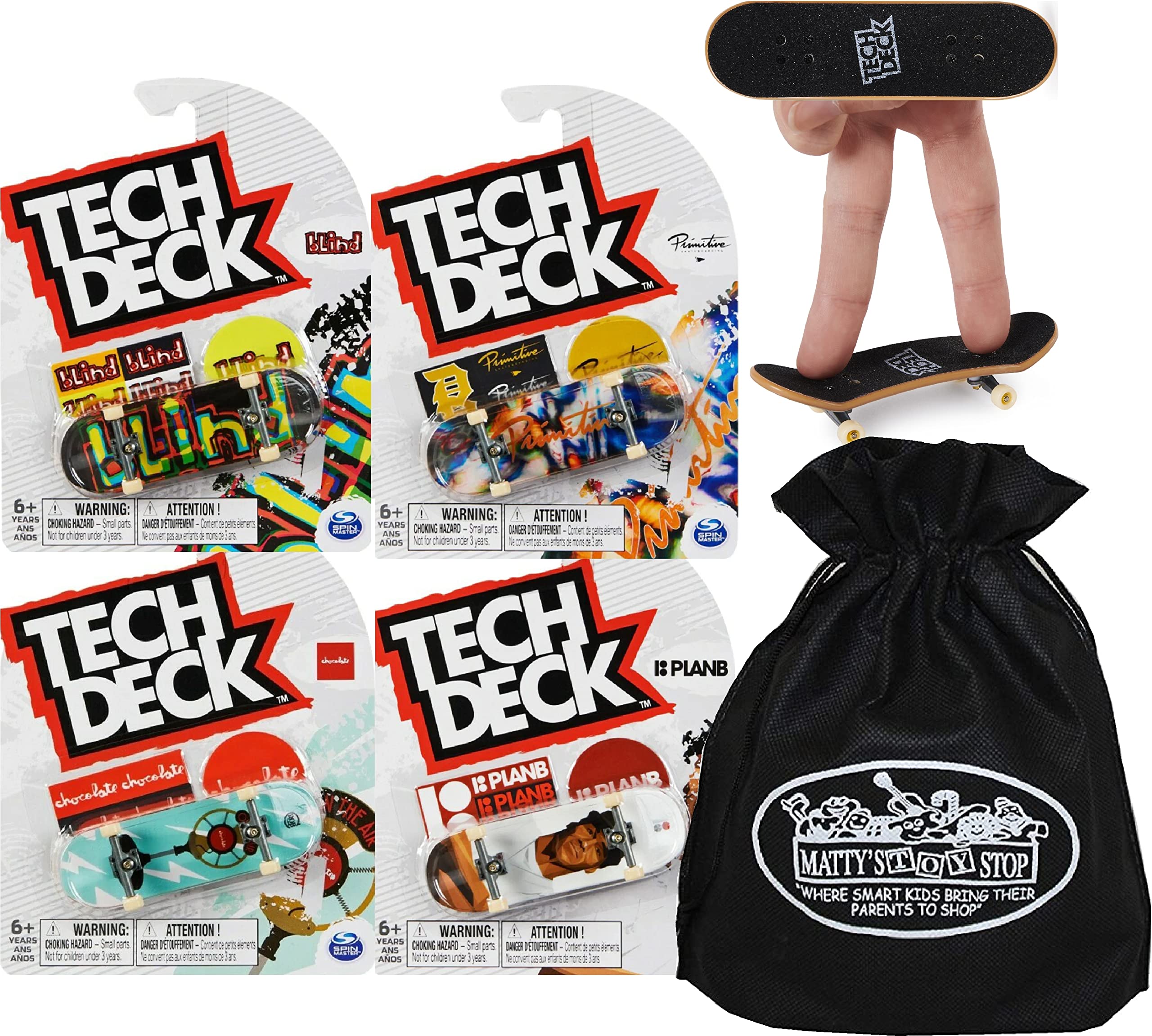 Tech Deck 96mm fingerboard ready for portable practice and display