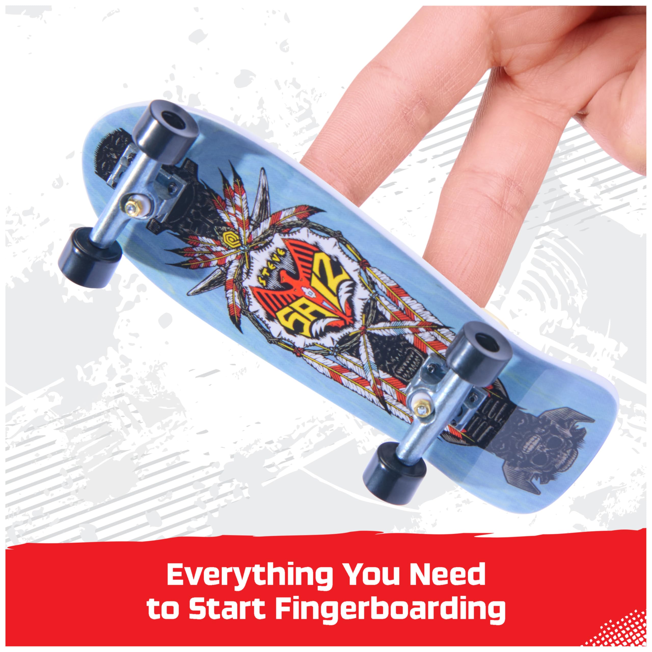 Tech Deck DGK graphic deck featuring bold art for durable practice and play.