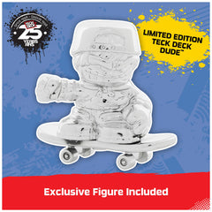 Tech Deck Flip graphic board showcasing classic shapes and tricks.
