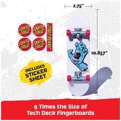 Finesse X Sonic graphics on a handboard for themed tricks