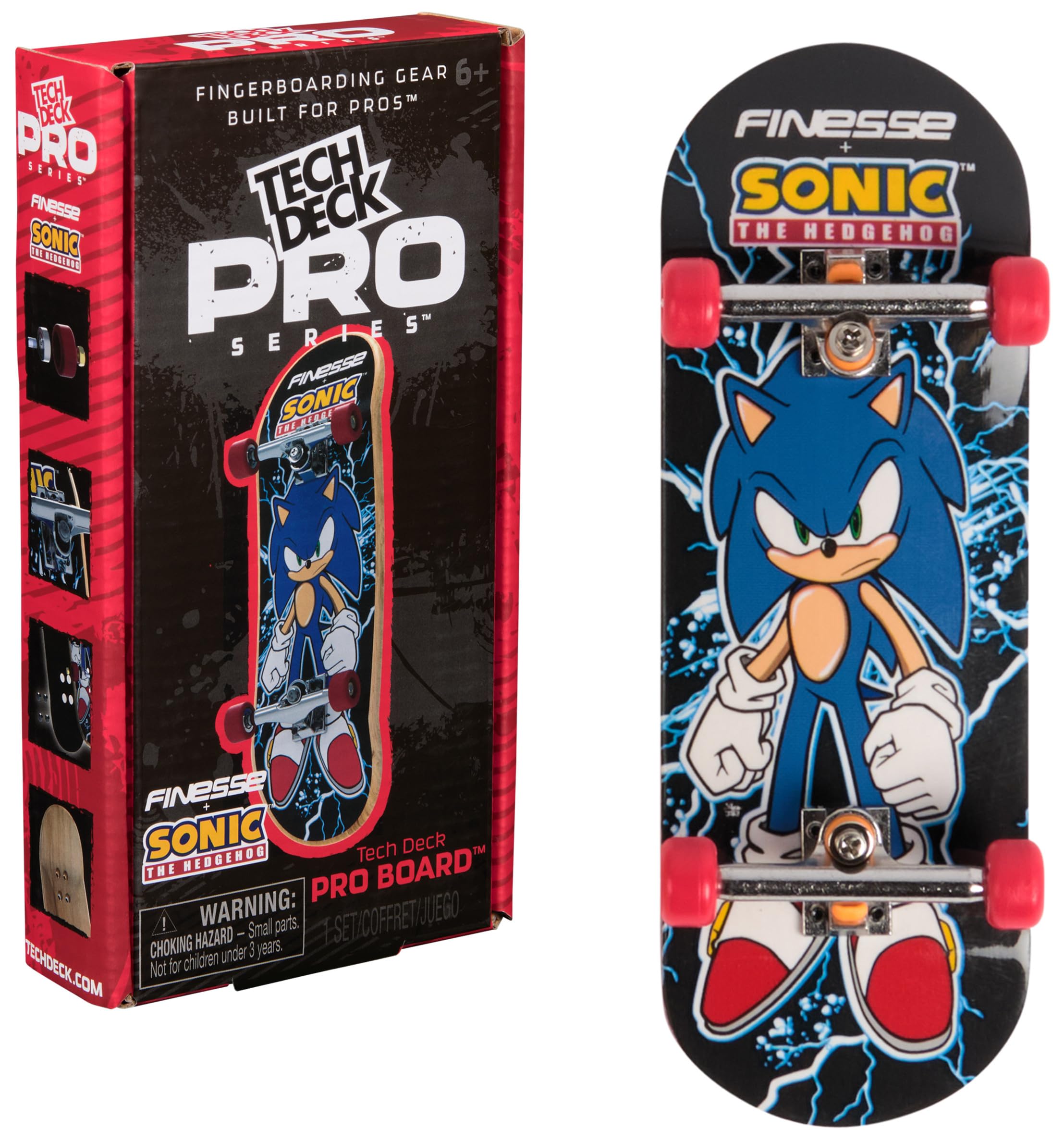 Tech Deck Pro Series deck image with authentic graphics for pro-level fingerboard practice.