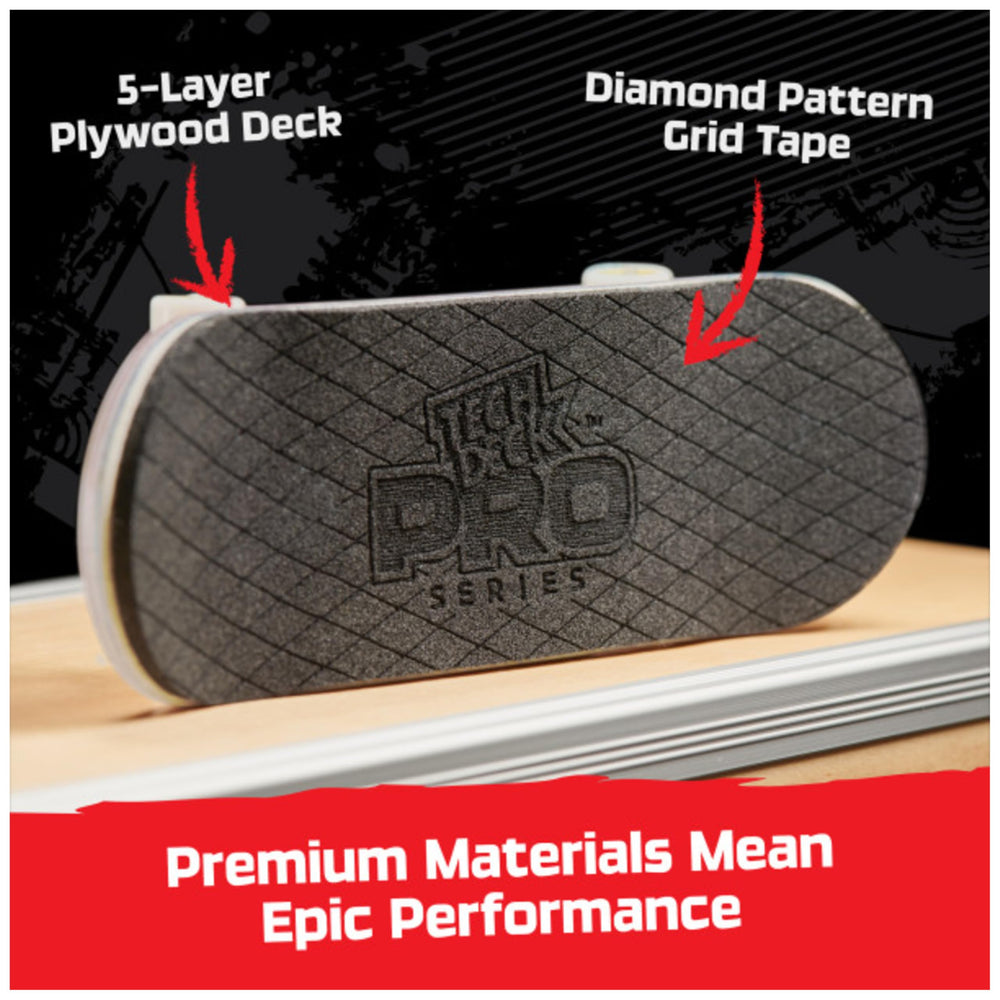 Tech Deck Pro Series grip texture image for secure hand placement.