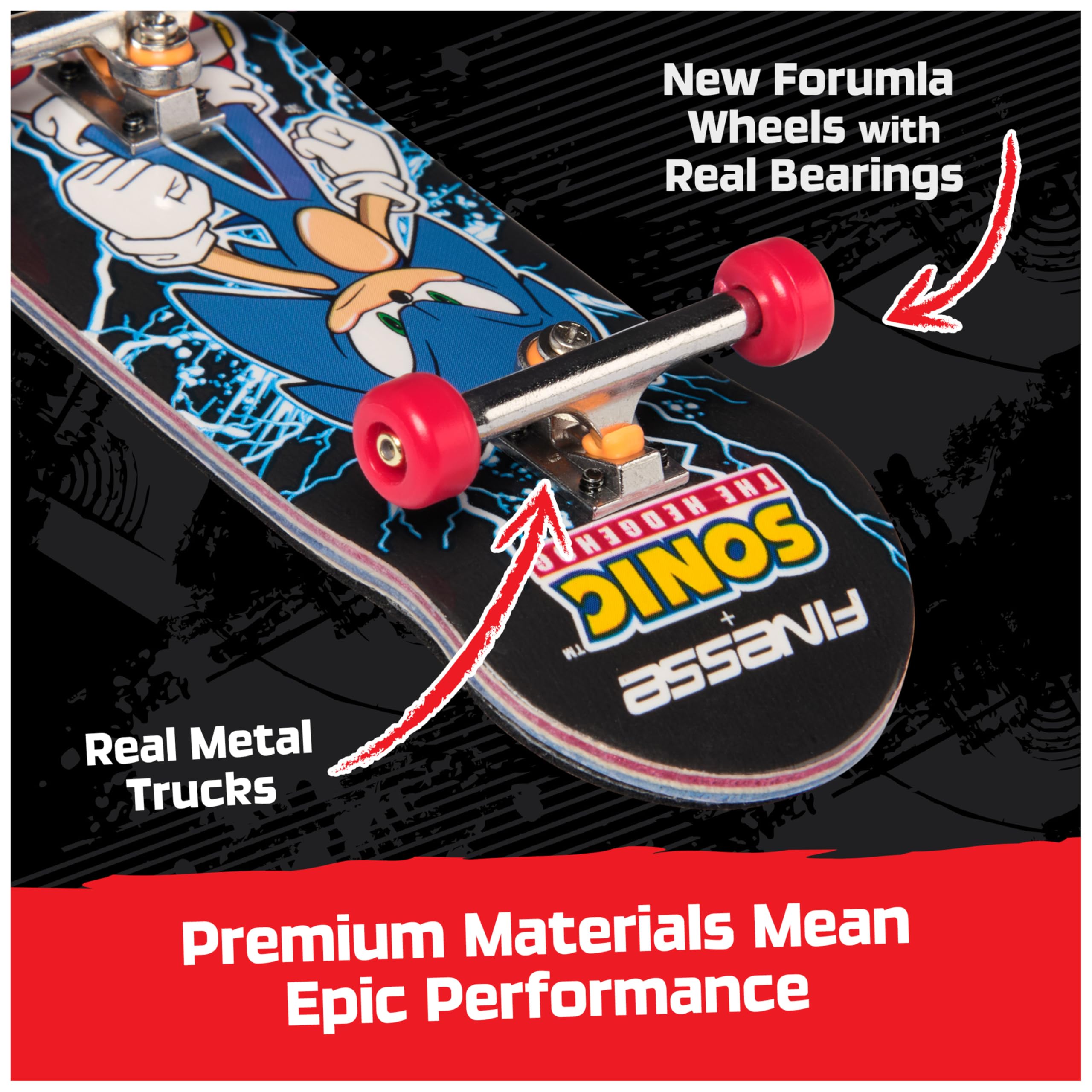 Tech Deck Pro Series trucks image in polished metal for precise board feel.