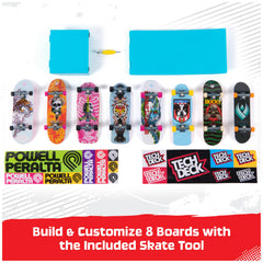 Tech Deck Santa Cruz graphic deck designed for realistic fingerboard sessions and stunts.