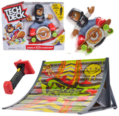 Tech Deck motorized fingerboard front view showing deck and wheels for precise tricks