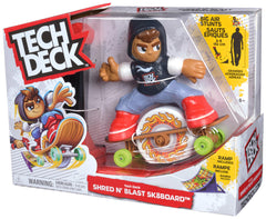 Child playing with Tech Deck Shred N' Blast demonstrating dexterity and imaginative play