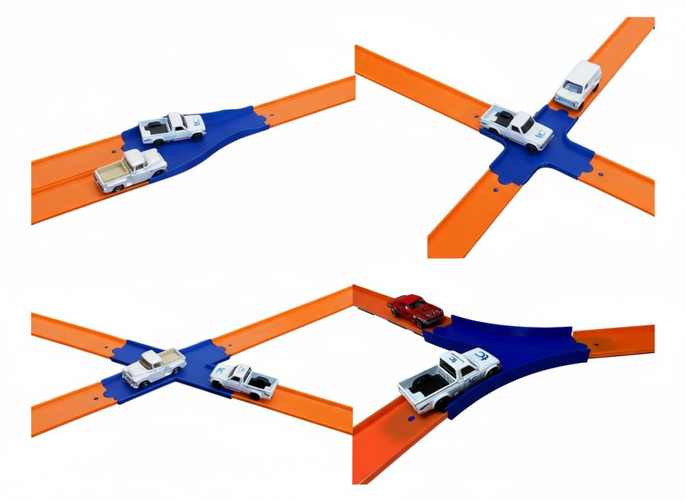 TechConnext Track Add-On Pack Two-to-One Lane Merge for smoother race flow