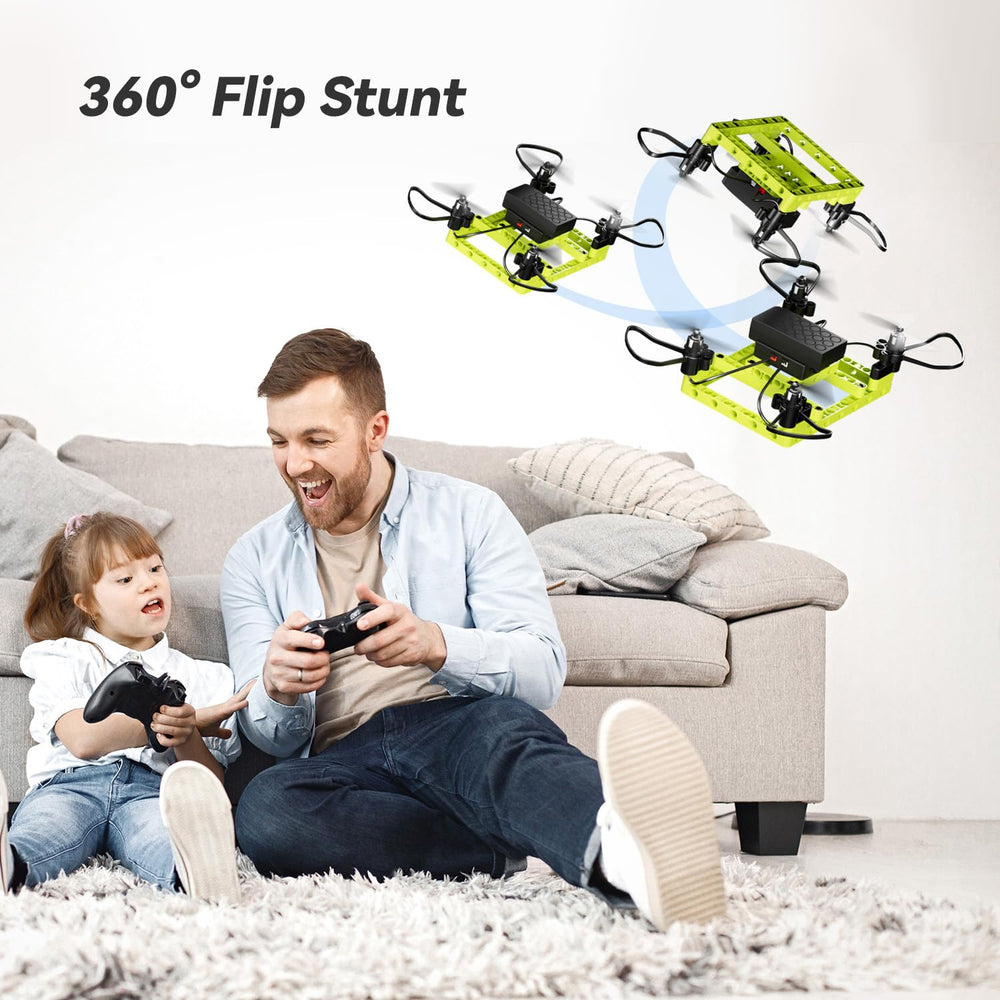 TECHVIO drone performing a 3D flip for indoor play.