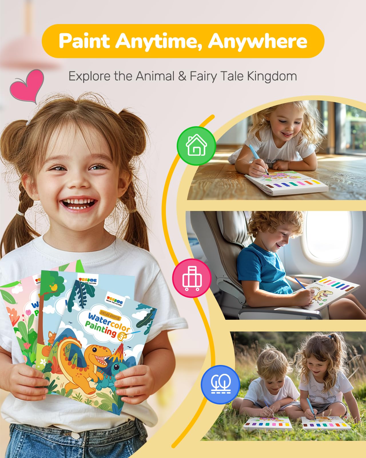 TECJOE gift-ready watercolor set ideal for birthdays and holidays