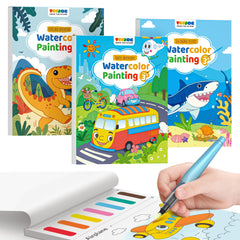 TECJOE forest series painting book with woodland scenes for imaginative play.