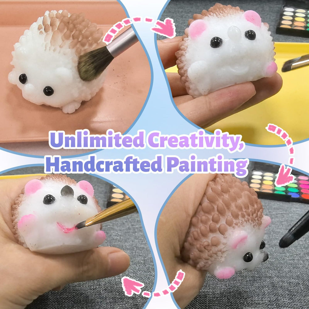 TECMIYO hedgehog mold ready for painting.