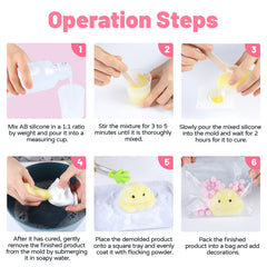 TECMIYO Taba Squishy Kit storage tips help maintain ultra-soft silicone between uses.