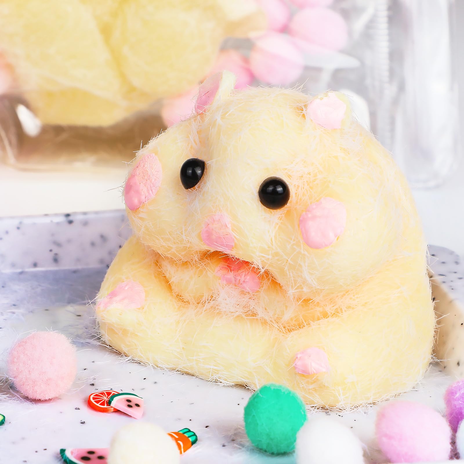 TECMIYO Taba Mold Set ready to pour into molds for ultra-soft, shareable squishies.
