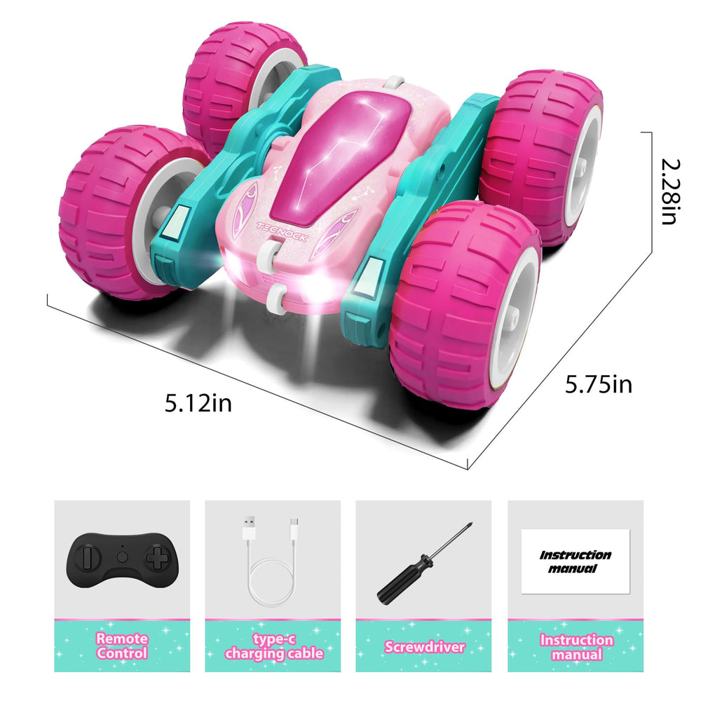 Tecnock 4WD RC stunt car built for durable outdoor play and versatility.