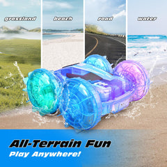 Tecnock RC car supports adjustable speeds for solo or group racing.