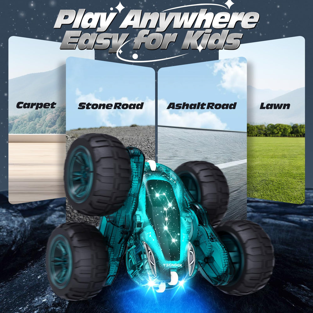 Tecnock 4WD build offers sturdy traction for on-table stunts and varied surfaces.