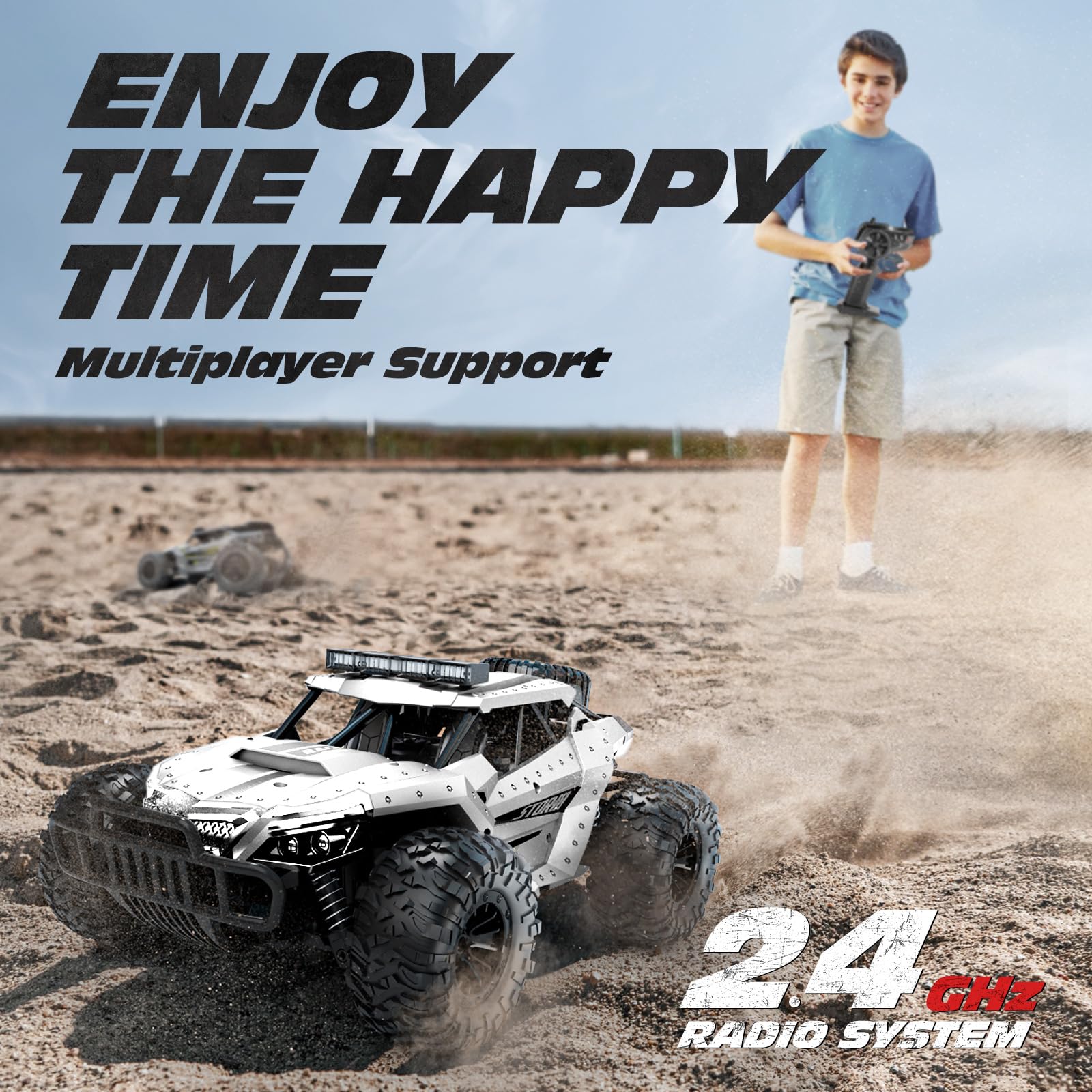 Tecnock RC car dual battery pack doubles running time