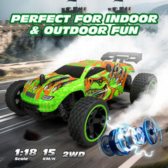 Tecnock RC car features a durable, shock-resistant chassis for active kids.