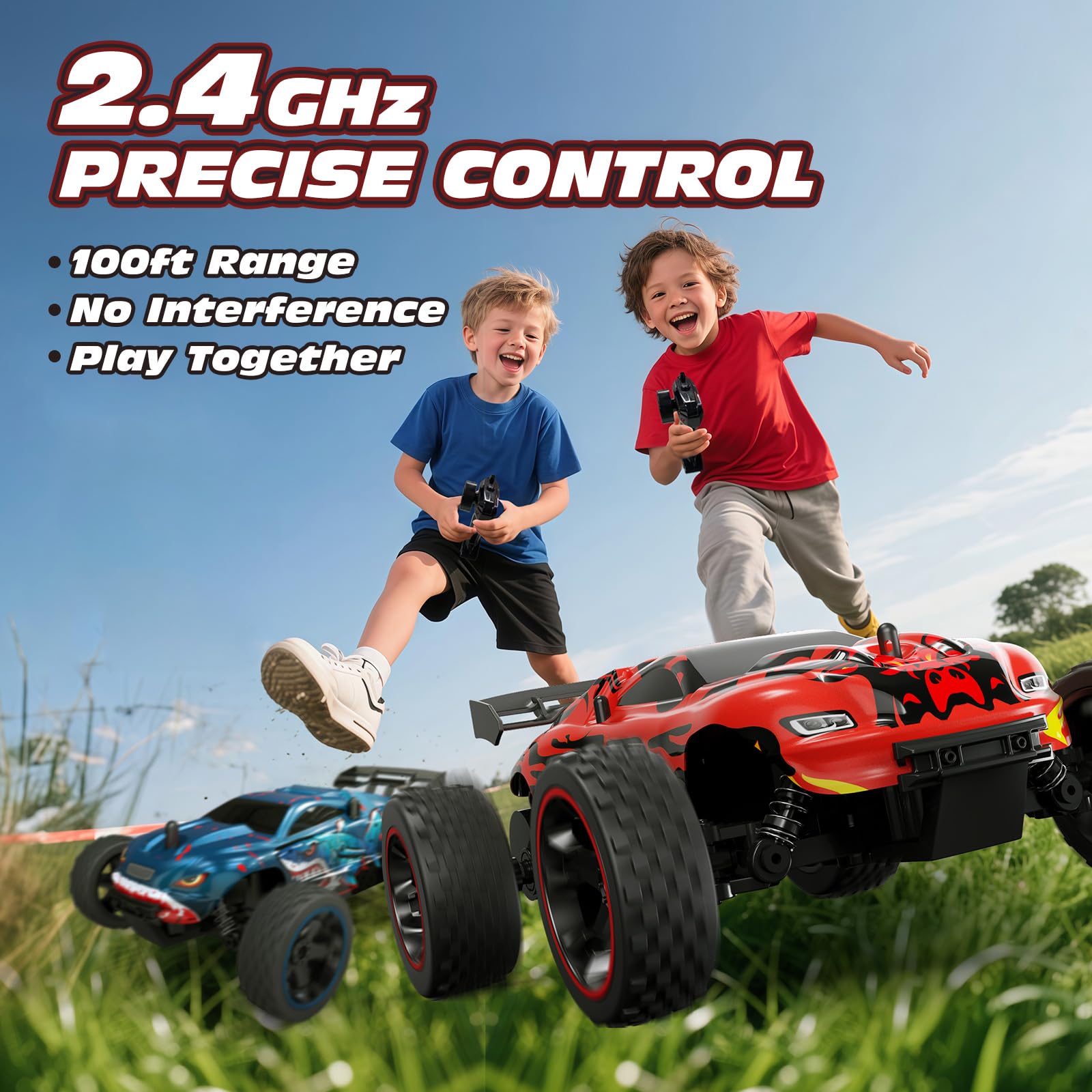 Tecnock RC car reaches up to 15 km/h for energetic fun