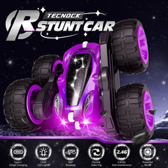 Tecnock RC car with USB-C charging for quick, convenient recharging.
