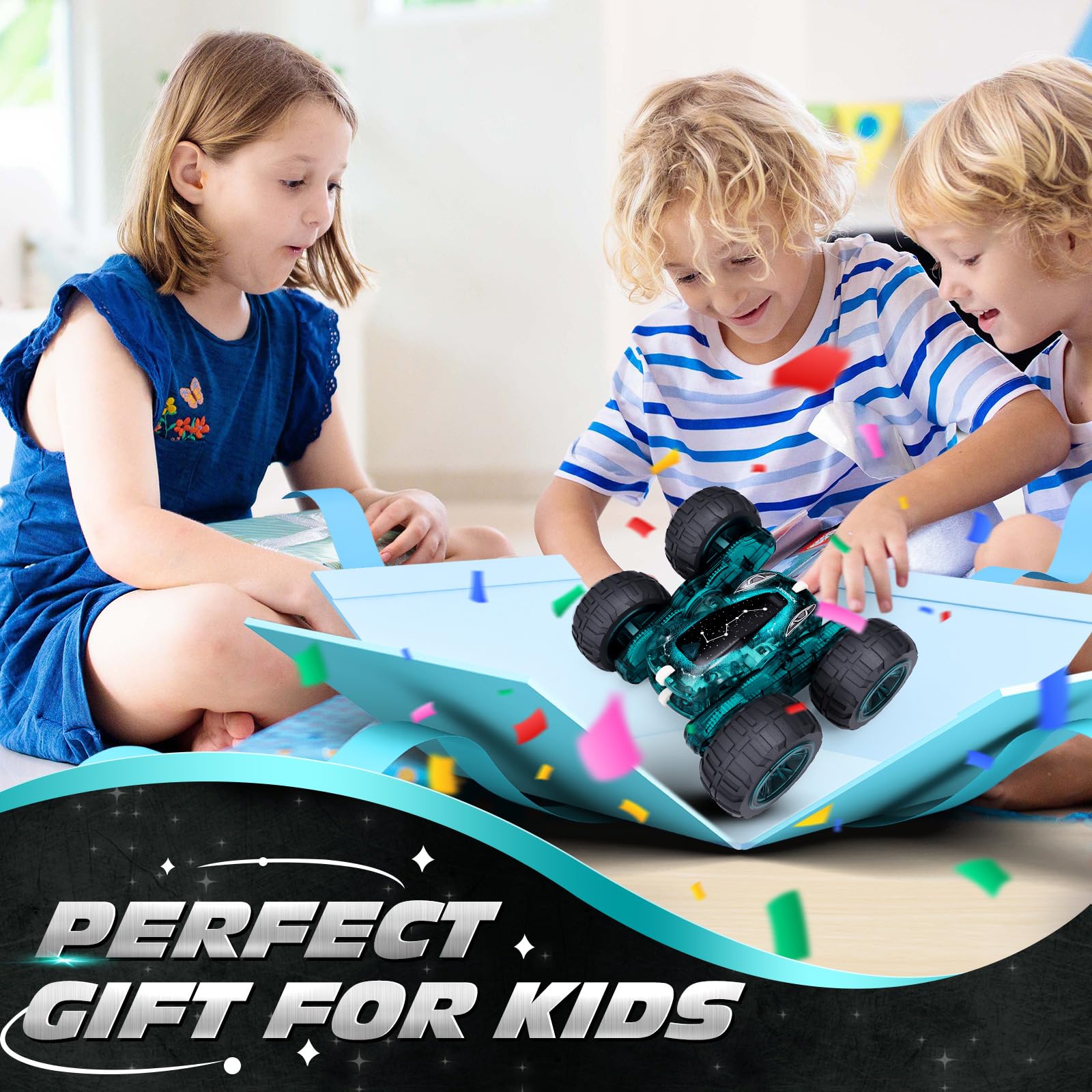 Tecnock stunt car makes a fantastic gift for kids aged 6 to 12.