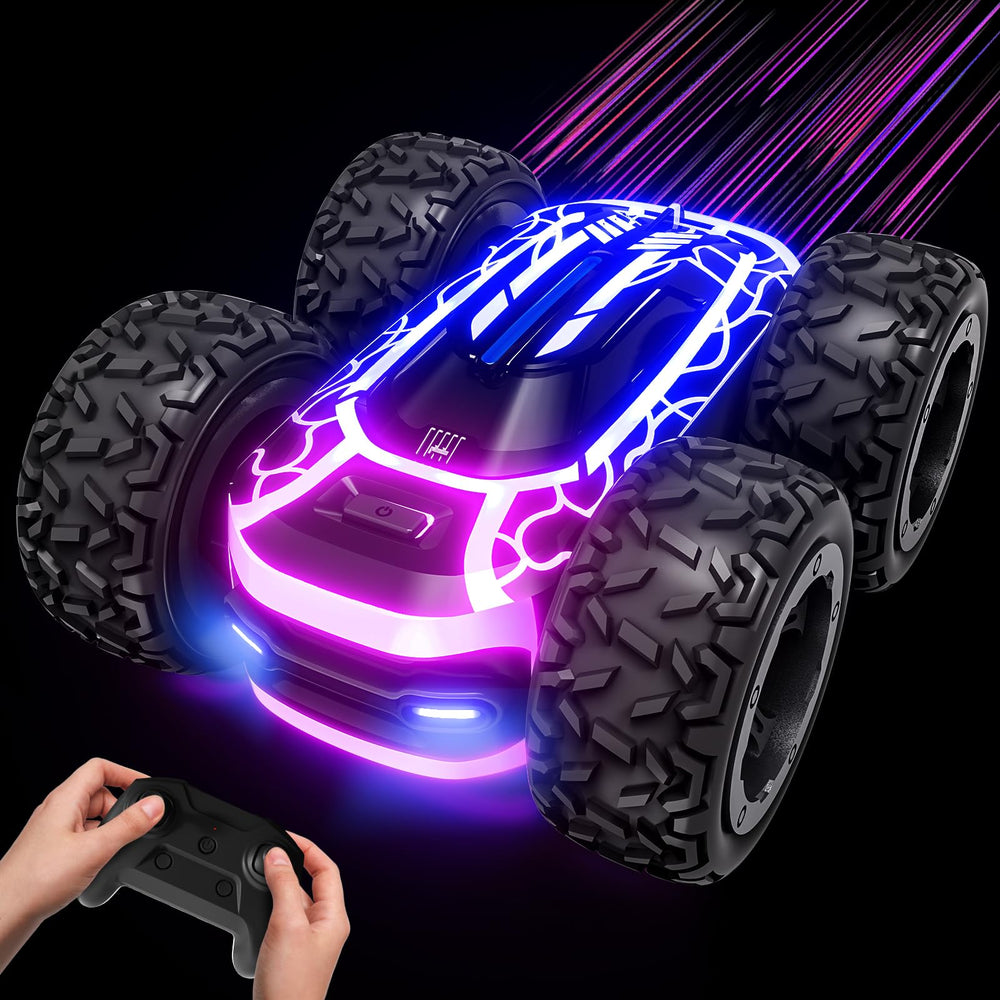 Tecnock RC car showcases vibrant LED lights for kids