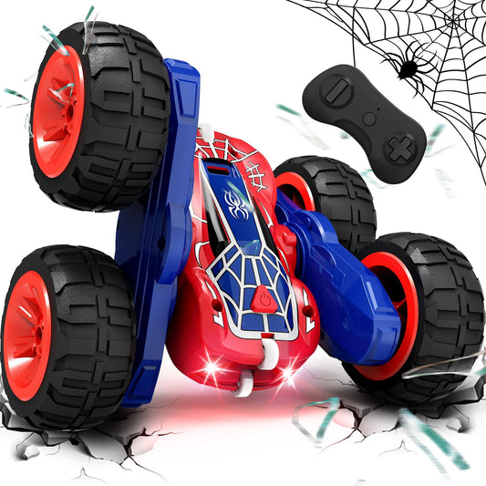 Tecnock Spider RC car front view with vivid color for outdoor play.