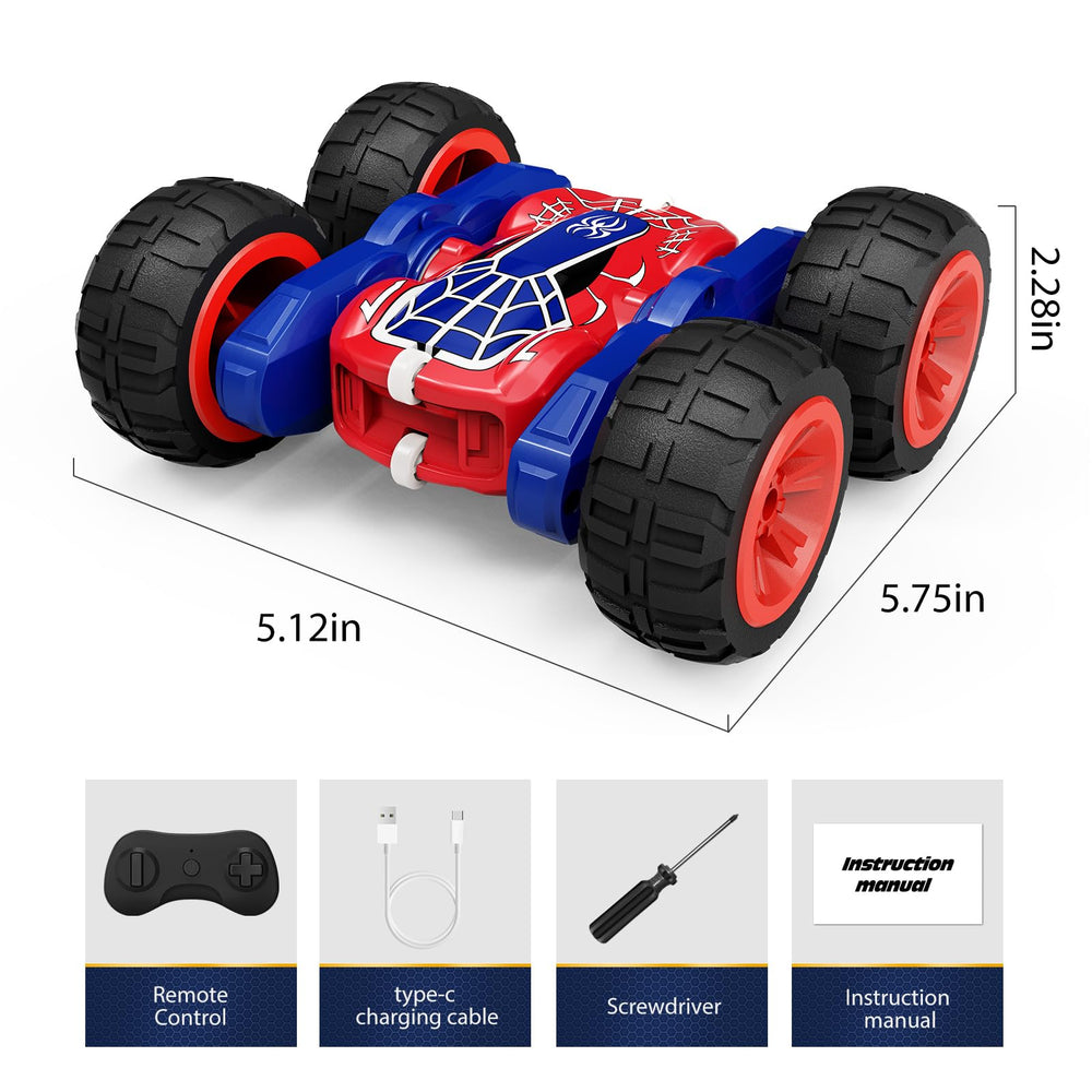 Tecnock Spider RC car USB-C charging for quick replays.