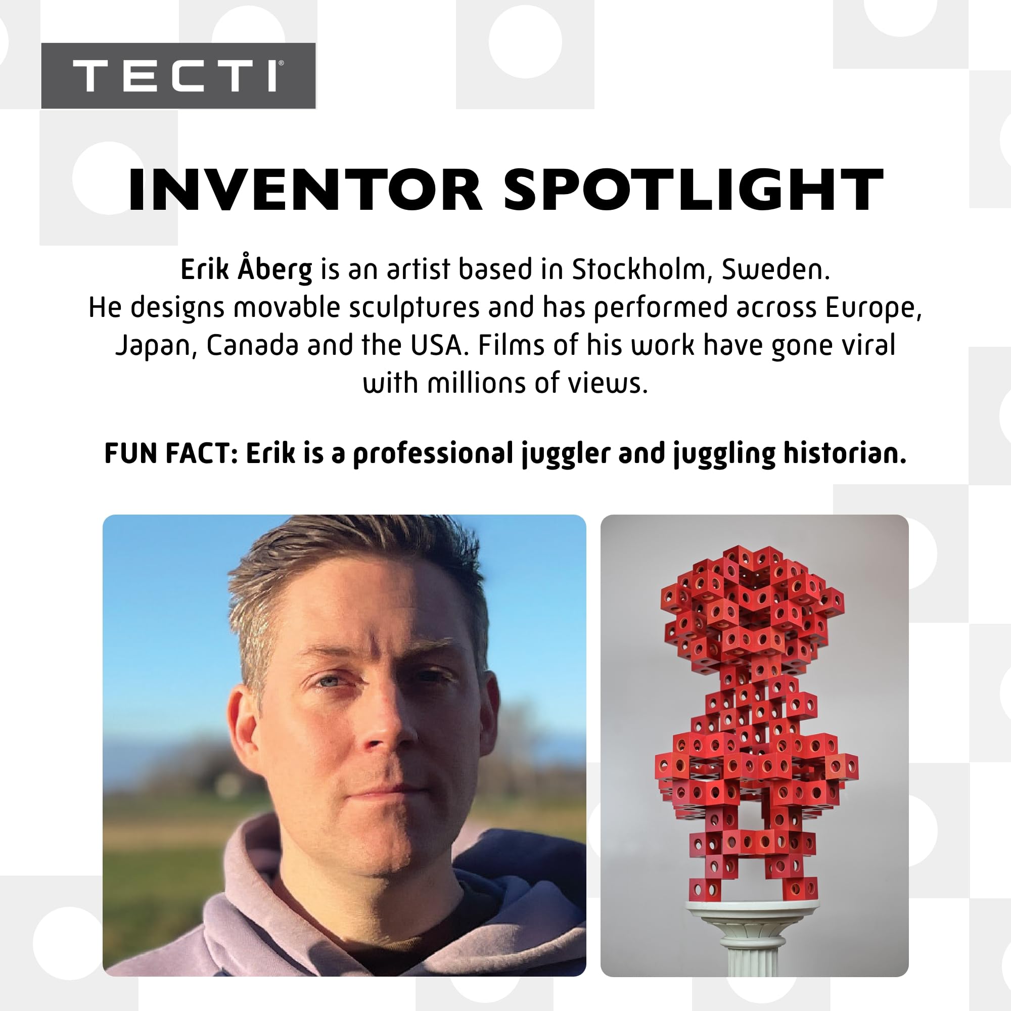 TECTI brand logo illustrates official product identity