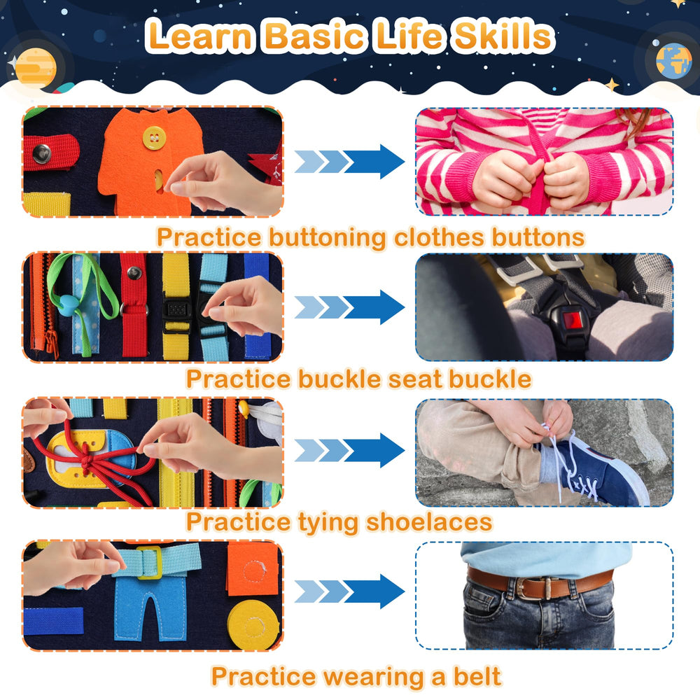 Teefrye Busy Book shapes colors aids visual recognition and matching skills